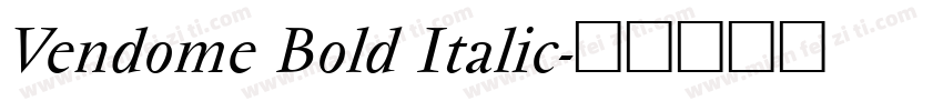 Vendome Bold Italic字体转换